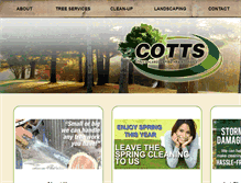 Tablet Screenshot of cottstrees.com